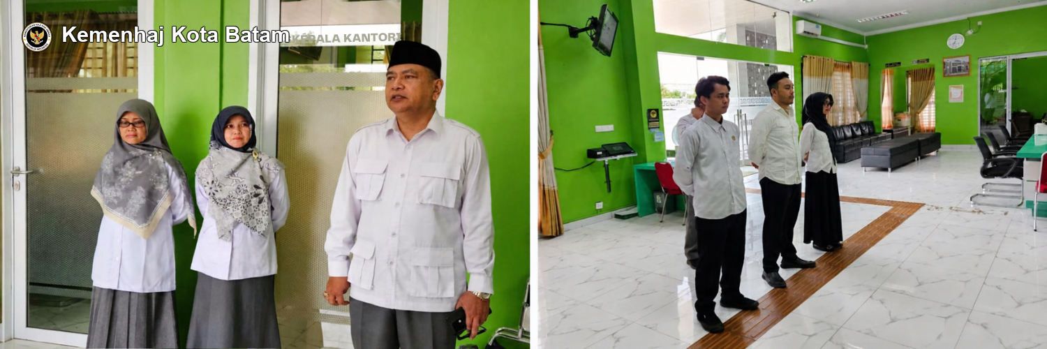 Apel Pagi : Kepala Kemenhaj Batam Tekankan Disiplin, Integritas, Sinergi dan Validasi Data Jemaah